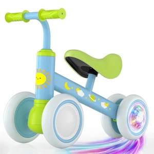 Colorful Lighting Baby Balance Bike for 1 Year Old Boys Girls, 12-24 Months T... - Picture 1 of 9