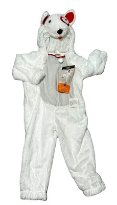 Target Bullseye Perro Niños Disfraz de Halloween Traje de Una Pieza NUEVO 2-3T Peluche Blanco Foto 1 de 4