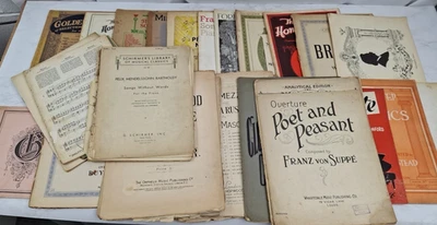 Vintage Job Lot music sheets The Home Series Of The Great Masters  9 Mozart P35 - Image 1 of 4