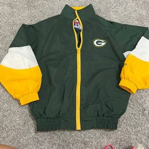 Logo Athletics Kids Vintage NFL Green Bay Packers Jacket size Medium - Picture 1 of 11