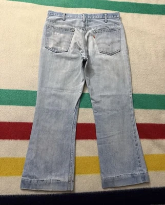 Vintage 70s 77’ Levi’s 646 Flare Bell Bottom Hippie Jeans Talon 42 36/37 X 28.5 - Image 1 of 4