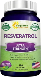 Resveratrol 100 % natural - 1000 mg por porción fuerza máxima (180 cápsulas) antioxidante - Imagen 1 de 12