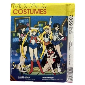 McCalls Licensed OOP Sailor Moon Costume Pattern 7859 Child size 2 New - Picture 1 of 5