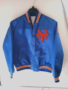 Vintage NewYork Mets Jacke Large Herren blau (Etikett entfernt) Starter? - Bild 1 von 14