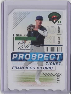 2024 Panini Prospect Edition Ticket Stub #26 Francisco Vilorio 14/24 - Picture 1 of 2
