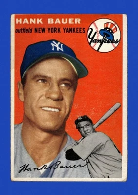 1954 Topps Set-Break #130 Hank Bauer LOW GRADE *GMCARDS* - Image 1 of 2