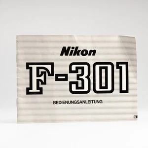 Nikon F-301 Deutsch Instructions Book Owner Manual Bedienungsanleitung Anleitung - Bild 1 von 5