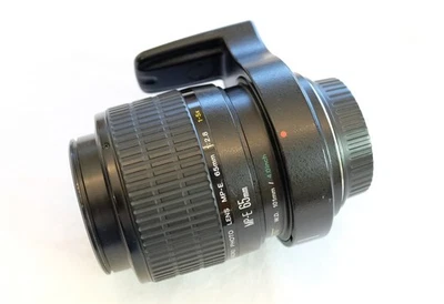Canon MP-E EF 65mm f2.8 Specialty Manual Macro Lens - Good Shape - Image 1 of 4