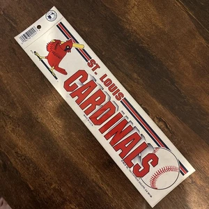 ST. LOUIS CARDINALS VINTAGE 1990S MLB TAG EXPRESS BUMPER STICKER DECAL. UNUSED. - Picture 1 of 6