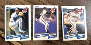 Lot of (3) 1990 Fleer Cleveland Indians cards - Picture 1 of 2