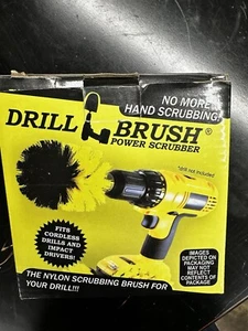 Drill Brush Set for Cleaning Tile and Grout - Shower Cleaning Supplies 3 Pcs - Picture 1 of 10