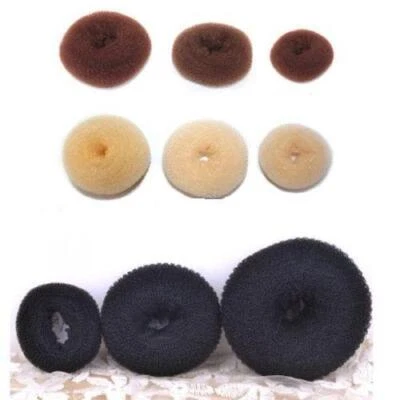 Donut para el cabello Bollo Fabricante Anillo Malla Moño Ballet Danza Calcetín Bollo Accesorios para el cabello Foto 1 de 4