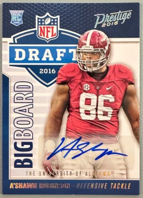 A'SHAWN ROBINSON 2016 Panini Prestige Draft Big Board Ink Autographs RC 27/100 - Image 1 of 2