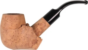 1 SINGLE BRIAR BLOCK PARTLY SHAPED BENT PIPE w STEM / MAKE YOUR OWN PIPE - Picture 1 of 1