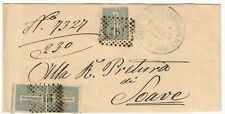 Regno d'Italia - Busta per Soave con 1 cent. De La Rue 1863