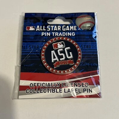 New 2018 MLB Baseball All Star Game ASG Round - WinCraft Lapel Pin - Image 1 of 2