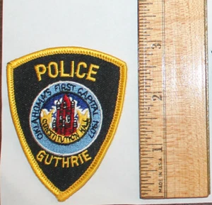 Guthrie Police Oklahomas erste Hauptstadt OK PD kleiner HUT Aufnäher #1 - Bild 1 von 1