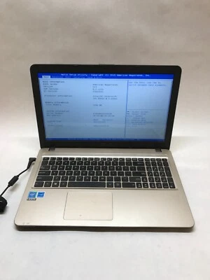 Asus X540S 15" Laptop Celeron N3050 1.6GHz 4GB RAM NO HDD/OS BAD KB For Parts DW - Image 1 of 4