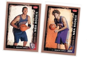 ROBIN & BROOK LOPEZ (BROTHERS) 2008-09 FLEER ROOKIE CARDS (NM) - Picture 1 of 1