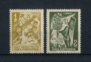 Portuguese India Portugal 1950 HOLY YEAR RELIGION #405/06 complete set MH, FVF