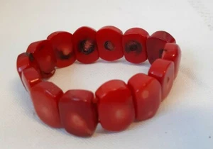 Korallen Armband Stabkoralle Rot Durchm.ca. 6.7 cm  - Bild 1 von 5