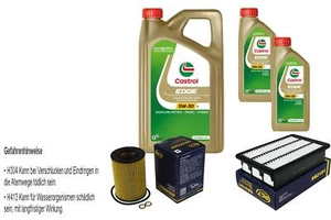 INSPEKTIONSKIT FILTER CASTROL 7L ÖL 5W30 für Hyundai Santa Fé II CM 2.2 CRDi - Bild 1 von 9