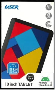 LASER 10 inch TABLET Quad Core Android 10 BRAND NEW unopened 16GB RAM Storage - Picture 1 of 6