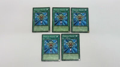 5x  MONSTER REBORN ( 1 FRENCH ) DDY SDP SDK SKE MAGIC CARD  COMMON YUGIOH - Image 1 of 2