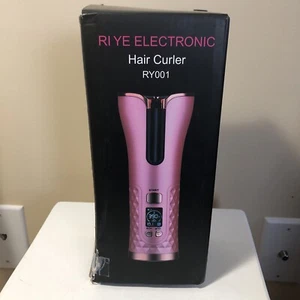 RI YE - Rizador de Pelo - Inalámbrico Automático - Pantalla LCD - Temperatura y Temporizador Rosa - Imagen 1 de 8
