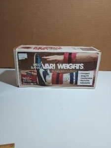 Vintage 80's Vari-Weights Blue 3lbs Ankle Wrist Weights Customized Conditioning - Bild 1 von 23