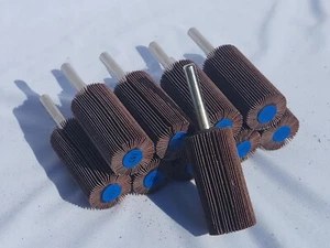 Abrasive Flap Wheels - 20 pk, 10 each 180 grit & 240 grit, 1" dia x 2" face - Picture 1 of 3
