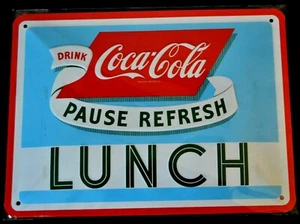 Nostalgic Art, Blechschild COCA COLA - PAUSE REFRESH 15 x 20 , Neu, Selten - Picture 1 of 1