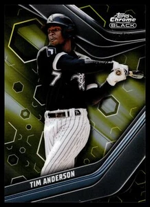 2023 Topps Chrome Black Tim Anderson Gold Reffractor 25/50 White Sox #25 - Bild 1 von 2