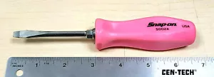 Snap-on ™ Tools USA NEW HOT PINK Hard Handle 3/16" Flat Head Screwdriver SDD2A - Foto 1 di 6