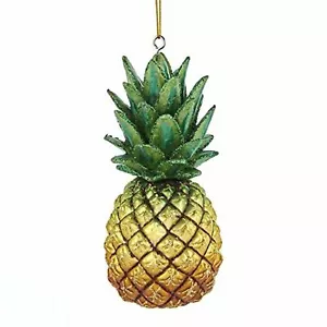 Kurt Adler Noble Gems Glass Ornament for Christmas Tree, Pineapple - Picture 1 of 1