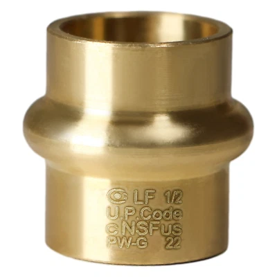 25 Pack XFITTING 1/2" Press Plug, Lead Free Brass, ProPress