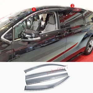 2021-2022 para ventana de plástico Toyota Sienna visera ventilación pantallas protector solar contra lluvia 4 piezas - Imagen 1 de 8