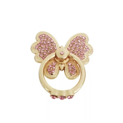 Soporte universal giratorio 360 para anillo de dedo soporte brillante para teléfono celular mariposa Foto 1 de 2