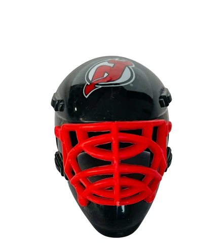 NHL Hockey Mini Goalie Face Mask Franklin Vending Machine vtg New Jersey Devils Cover