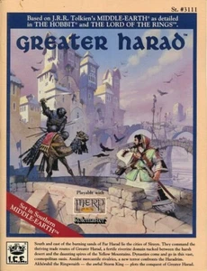 GREATER HARAD w/MAP EXC+! MERP MIDDLE-EARTH Tolkien Module Adventure Accessory - Picture 1 of 3