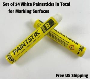 Markal 080220 Paintstik Solid Paint Surface Marker White 12-Pack Set of 2 - Picture 1 of 6