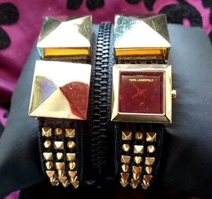 WATCH ~designer watch by Karl Lagerfeld very stylish in very good condition RARE - Picture 1 of 13