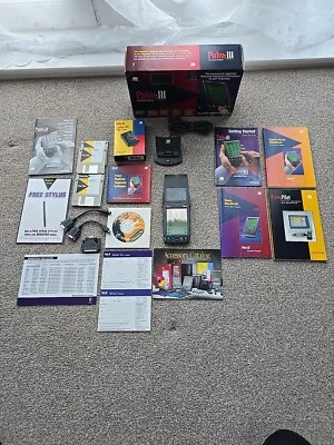Palm III 3Com Classic PDA Vintage Computing With Loads Of Extras - Image 1 of 4