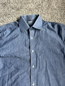 Bonobos Italian Shirting 16.5 - 35 Standard Fit Dress Shirt Blue Long Sleeve - Picture 1 of 6