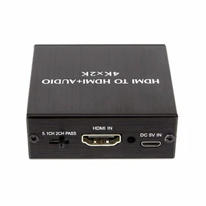 4Kx2K HDMI to 3.5MM Audio Converter SPDIF Optical Stereo Out Splitter Adapter h - Picture 1 of 17