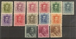 Edifil 310/323* Alfonso XIII Tipo Vaquer 1922-1930 NL539 - Bild 1 von 2