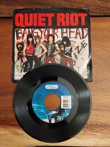 Quiet Riot - Bang Your Head 7" Lp 45rpm VG+ Tested - Original Sleeve - Picture 1 of 5