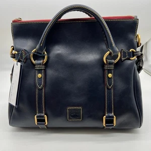 Bolsos de mano de cuero florentino azul marino Dooney & Bourke para mujer - Imagen 1 de 14