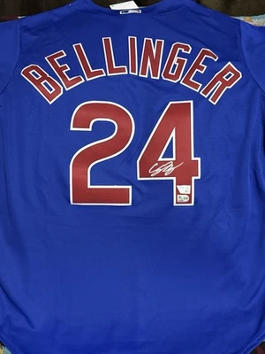 Cody Bellinger Chicago Cubs Autographed Blue Nike  Jersey - Size Large - Image 1 of 3