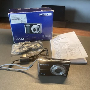 Olympus fotocamera digitale X-42 12,0 megapixel nera testata - Foto 1 di 22